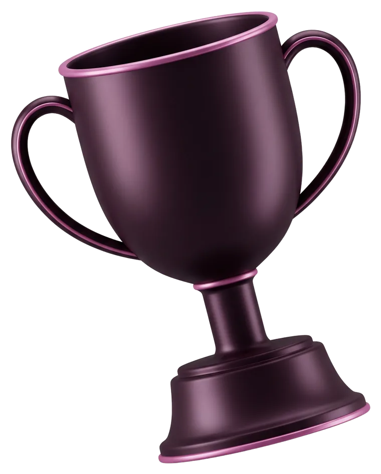 3D-Pokal als Symbol für Websites für Vereine
