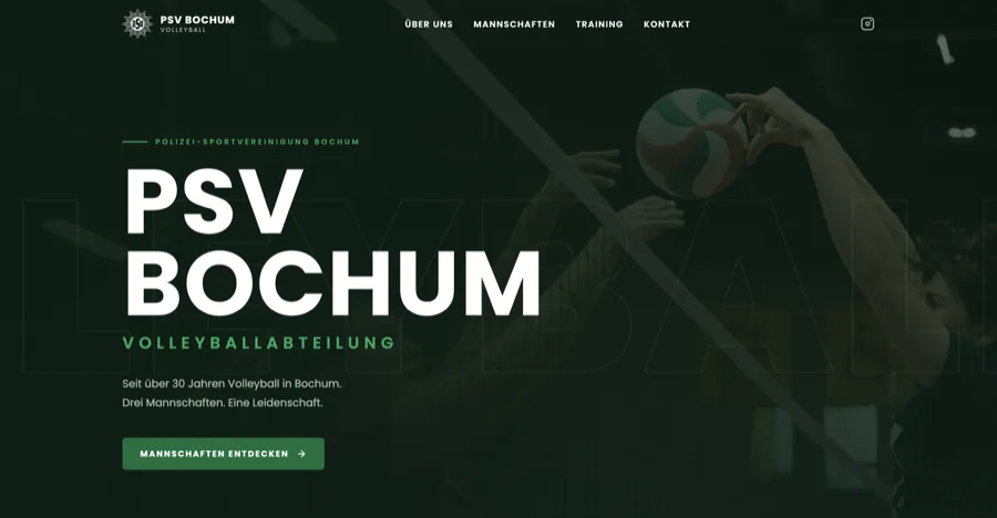Website des PSV Bochum